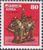 切手に描かれたソウル　第４０回　「騎馬人物形土器」　③